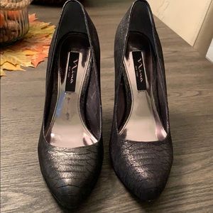 Nina Gun Metal Metallic Heels